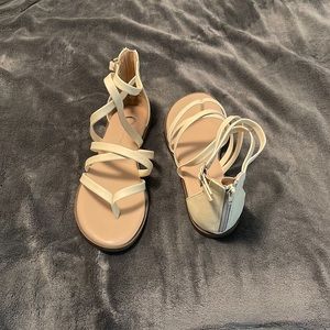 Off white TruComfort sandals size 5.5.  Never been worn.